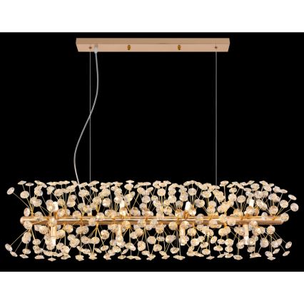 Globo - Suspension LED sur câble 12xG9/3,5W/230V dorée