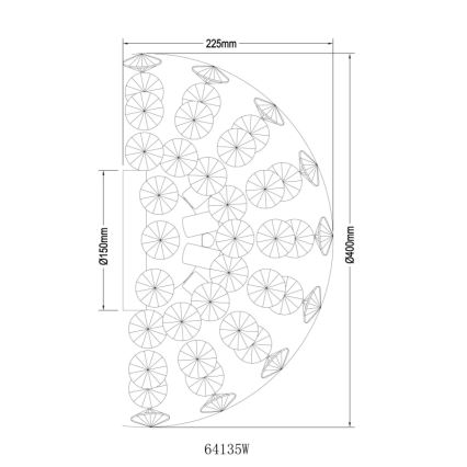 Globo - Applique murale LED 6xG9/3,5W/230V dorée