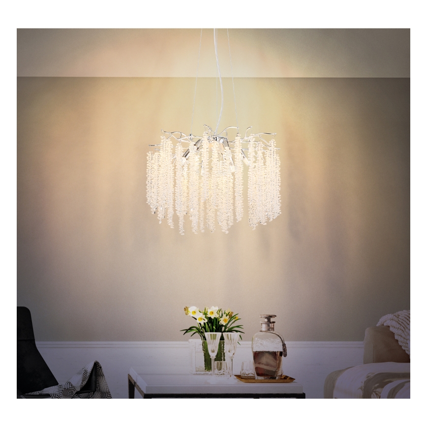 Globo - Suspension LED sur câble 6xG9/8W/230V