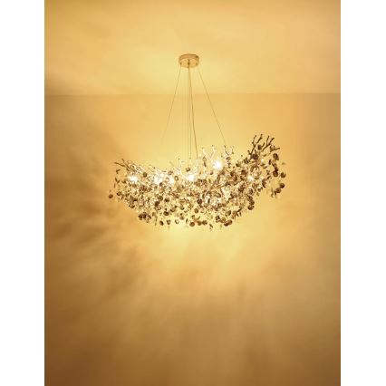 Globo - Lustre sur câble 16xE14/40W/230V argenté
