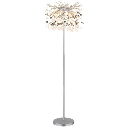 Globo - Lampadaire 5xE14/40W/230V argenté