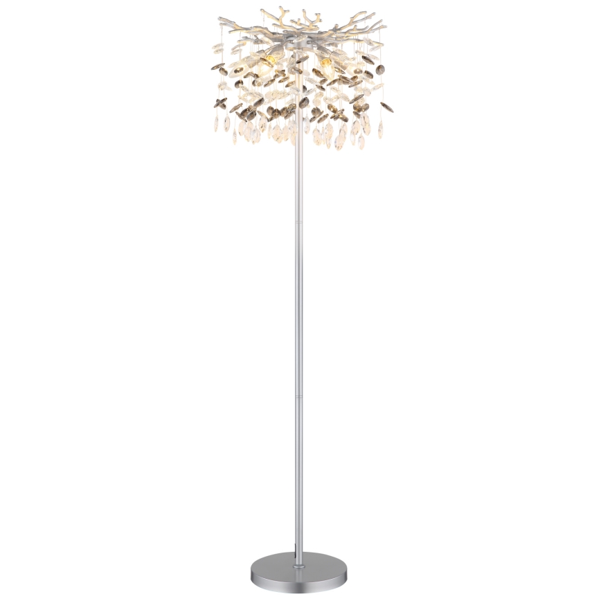Globo - Lampadaire 5xE14/40W/230V argenté