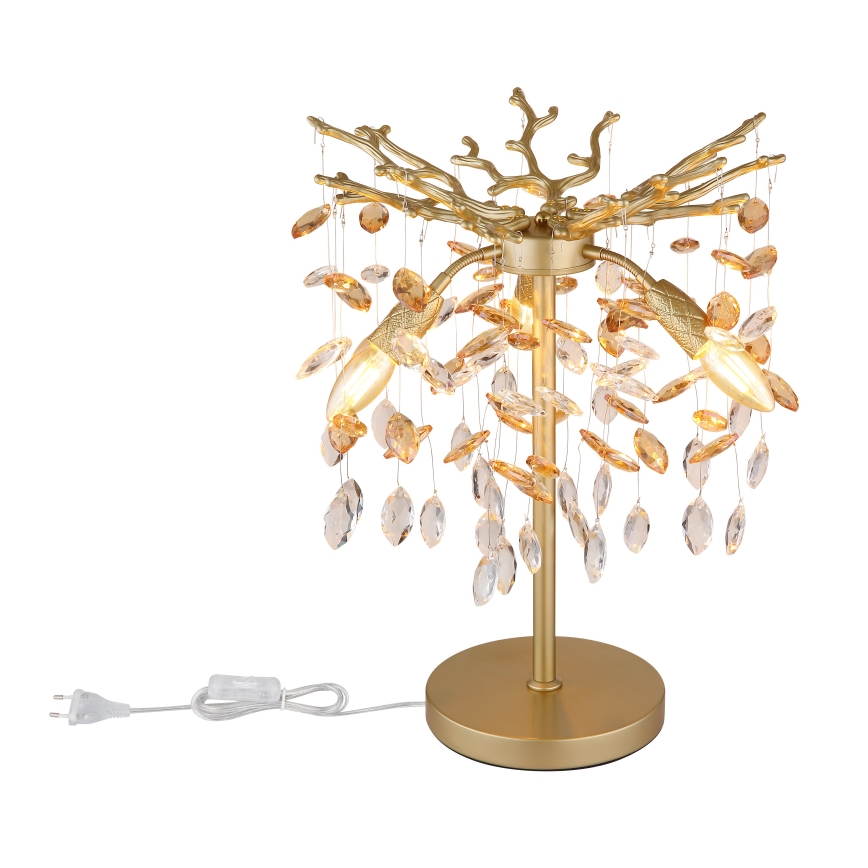 Globo - Lampe de table 3xE14/40W/230V dorée