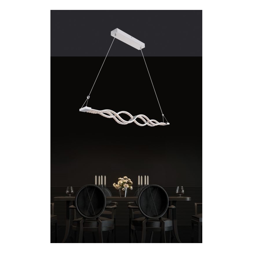 Globo - Lustre LED dimmable sur câble LED/30W/230V + télécommande