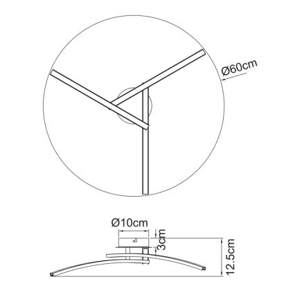 Globo - Plafonnier 3xLED/6W/230V 3000/4000/6000K