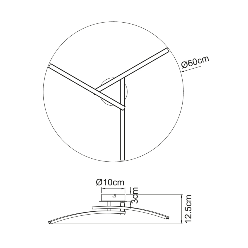 Globo - Plafonnier 3xLED/6W/230V 3000/4000/6000K