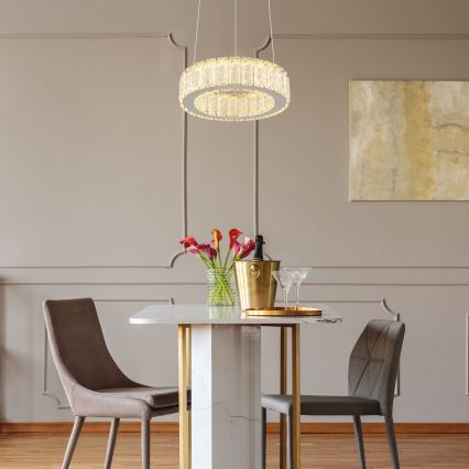 Globo - Lustre LED dimmable sur câble LED/30W/230V 2700-6000K Ø 30 cm + télécommande