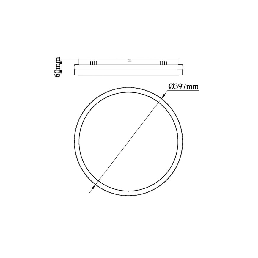 Globo - Plafonnier LED/40W/230V 3000/4000/6000K d. 39,7 cm
