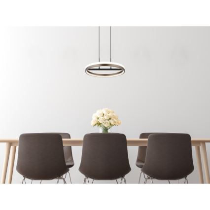 Globo - Suspension LED sur câble, 40 W, 230 V, 3000/4000/6000 K, Ø 39,7 cm