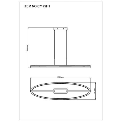 Globo - Suspension LED sur câble LED/60W/230V 3000/4000/6000K