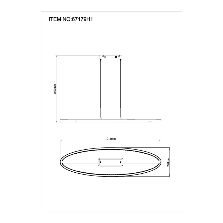 Globo - Suspension LED sur câble LED/60W/230V 3000/4000/6000K