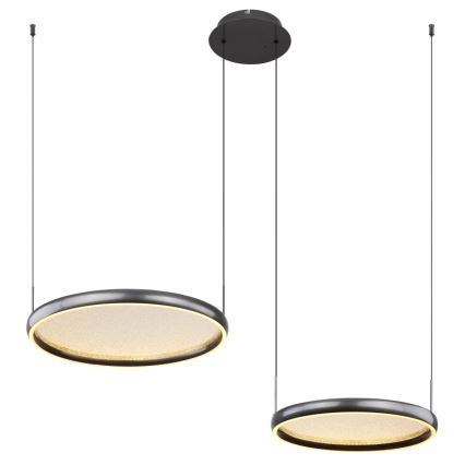 Globo - Suspension filaire à intensité variable LED/50W/230V 2700-6000K noir + Télécommande