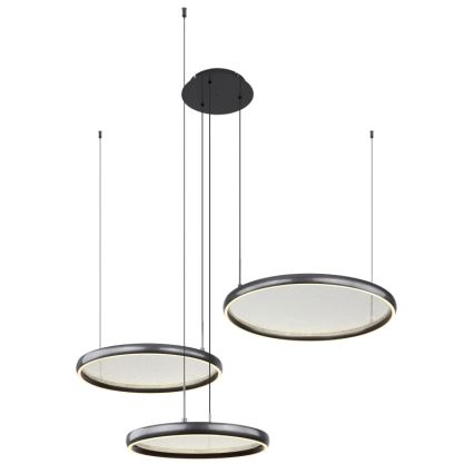 Globo - Suspension filaire à intensité variable LED/55W/230V 2700-6000K noir + Télécommande
