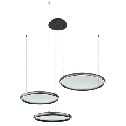 Globo - Suspension filaire à intensité variable LED/55W/230V 2700-6000K noir + Télécommande