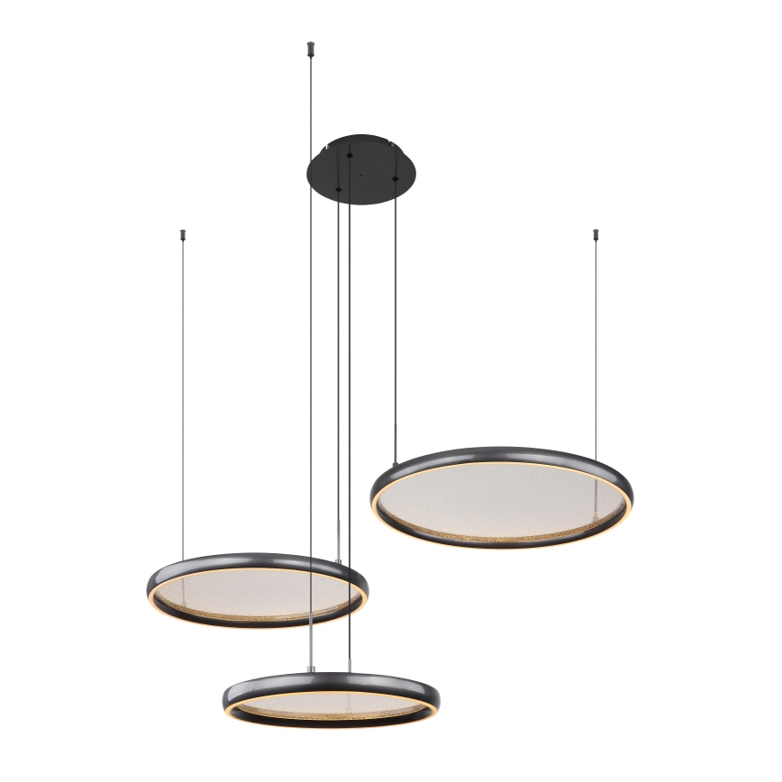 Globo - Suspension filaire à intensité variable LED/55W/230V 2700-6000K noir + Télécommande
