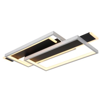 Globo - Plafonnier LED/40W/230V 62x27 cm chrome mat/noir