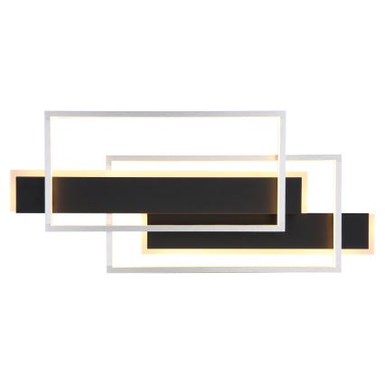 Globo - Plafonnier LED/40W/230V 62x27 cm chrome mat/noir