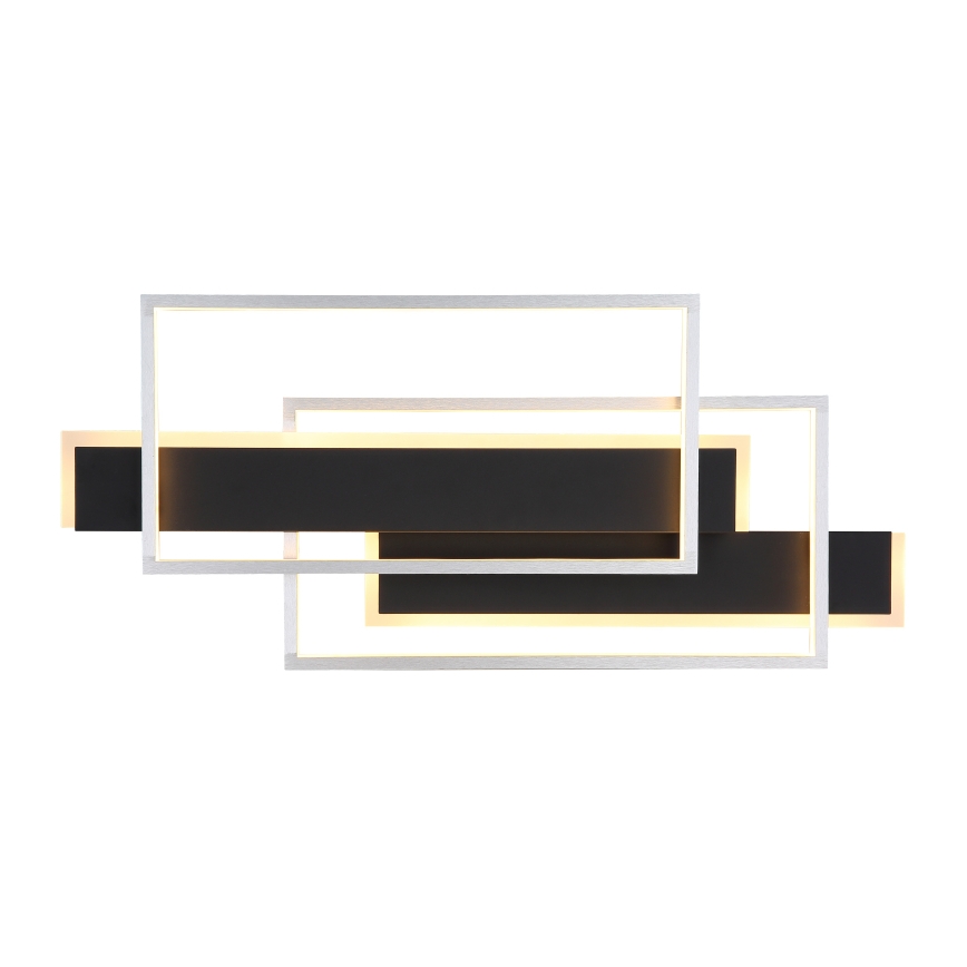 Globo - Plafonnier LED/40W/230V 62x27 cm chrome mat/noir