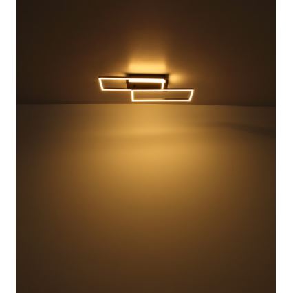 Globo - Plafonnier LED/40W/230V 62x27 cm chrome mat/noir