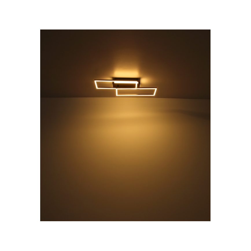 Globo - Plafonnier LED/40W/230V 62x27 cm chrome mat/noir