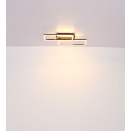 Globo - Plafonnier LED/40W/230V 62x27 cm chrome mat/noir