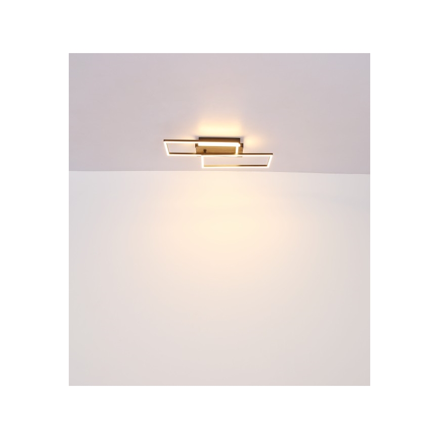 Globo - Plafonnier LED/40W/230V 62x27 cm chrome mat/noir