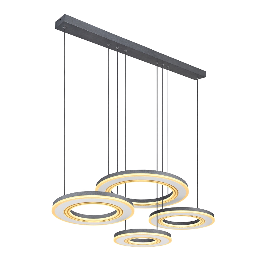 Globo - Suspension filaire à intensité variable LED/80W/230V 2700-6000K noir + Télécommande