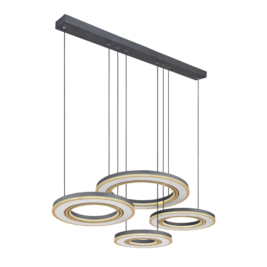 Globo - Suspension filaire à intensité variable LED/80W/230V 2700-6000K noir + Télécommande