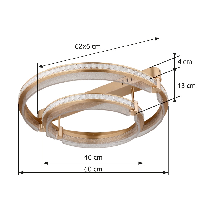 Globo - Plafonnier à intensité variable LED/78W/230V 2700K-6000K + télécommande