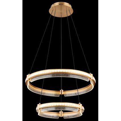 Globo - Suspension filaire en cristal à intensité variable LED/78W/230V 2700K-6000K + télécommande