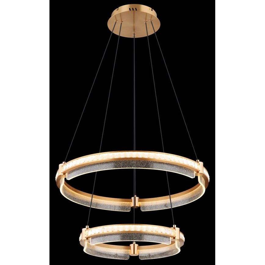Globo - Suspension filaire en cristal à intensité variable LED/78W/230V 2700K-6000K + télécommande