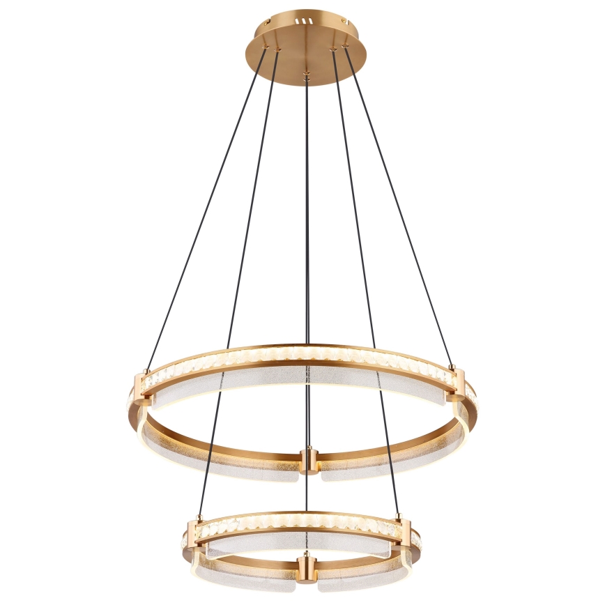 Globo - Suspension filaire en cristal à intensité variable LED/78W/230V 2700K-6000K + télécommande