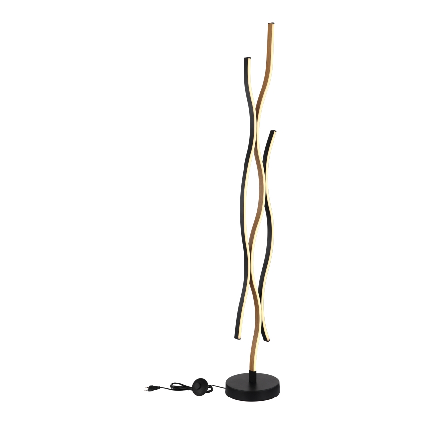 Globo - Lampadaire LED/28W/230V 3000K noir/doré