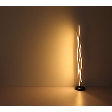 Globo - Lampadaire LED/28W/230V 3000K noir/doré