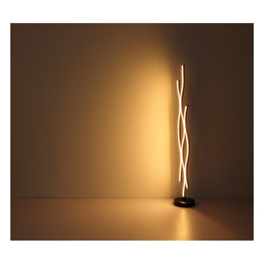 Globo - Lampadaire LED/28W/230V 3000K noir/doré