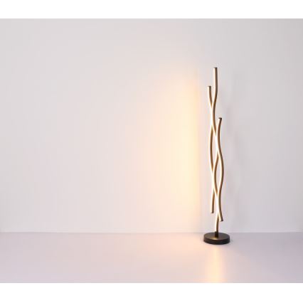 Globo - Lampadaire LED/28W/230V 3000K noir/doré