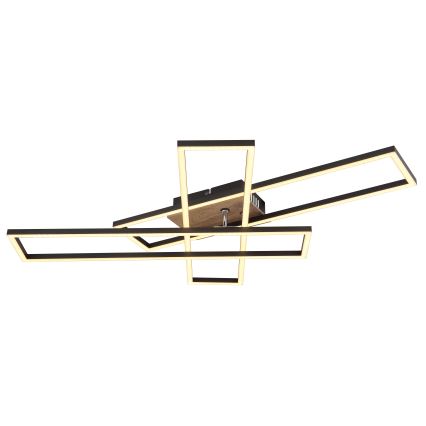 Globo - Plafonnier LED/40W/230V 3000K 60x80 cm noir