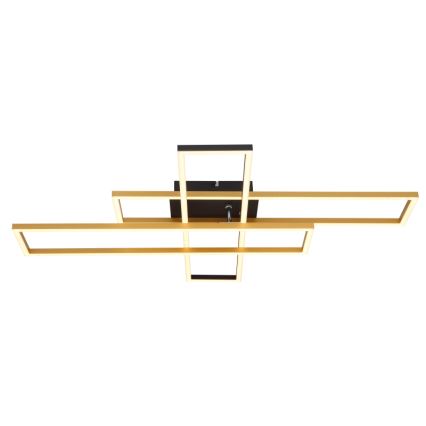 Globo - Plafonnier LED/40W/230V 3000K 60x80 cm noir/doré