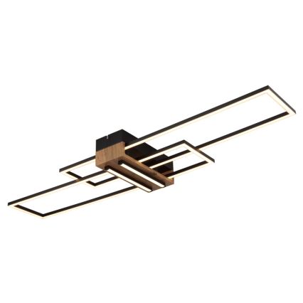 Globo - Plafonnier LED/40W/230V 3000K 25x100 cm noir