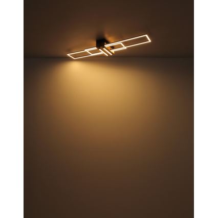 Globo - Plafonnier LED/40W/230V 3000K 25x100 cm noir