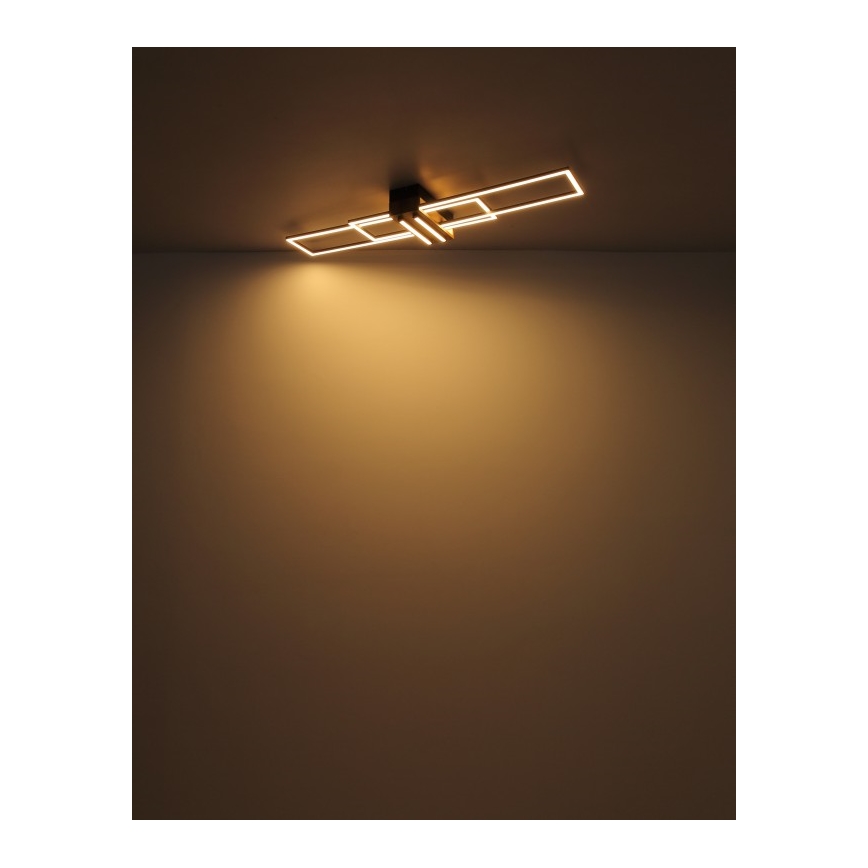 Globo - Plafonnier LED/40W/230V 3000K 25x100 cm noir