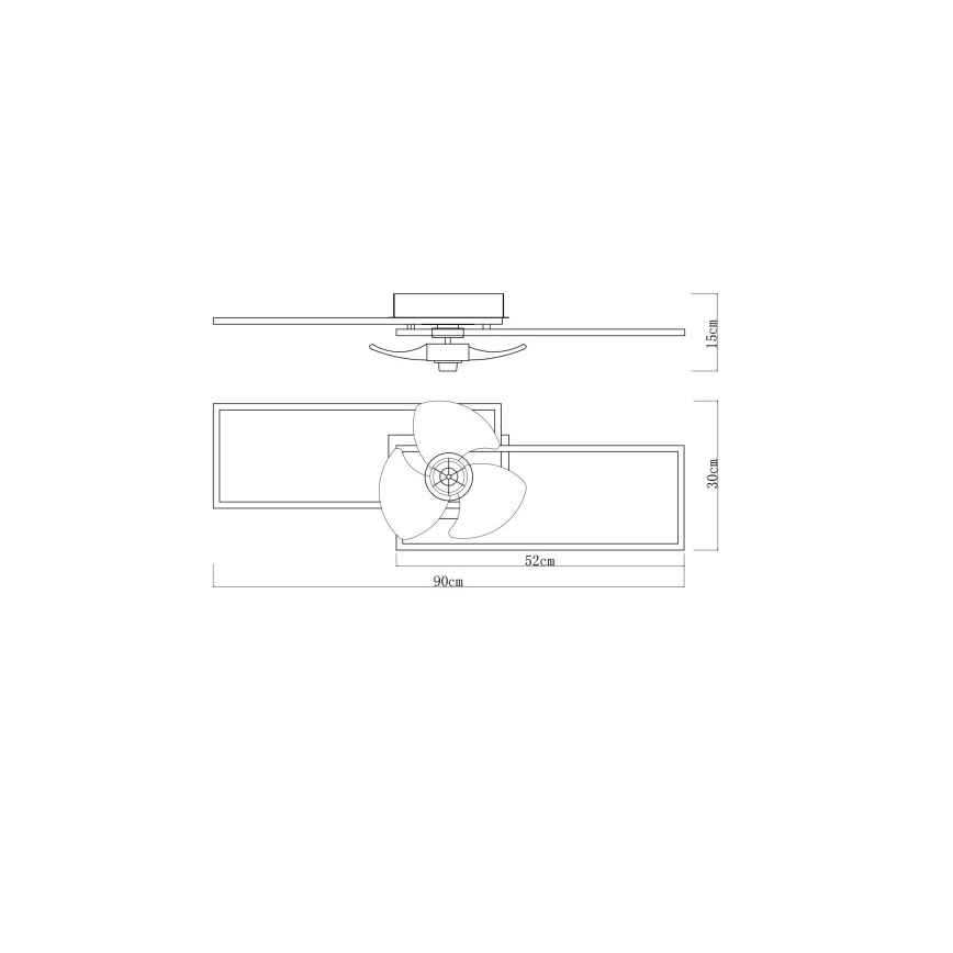 Globo - Plafonnier LED dimmable avec ventilateur LED/38W/230V 3000-6500K + télécommande