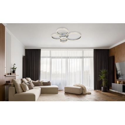 Globo - Plafonnier LED dimmable LED/120W/230V 2700-6000K 90x114 cm + télécommande