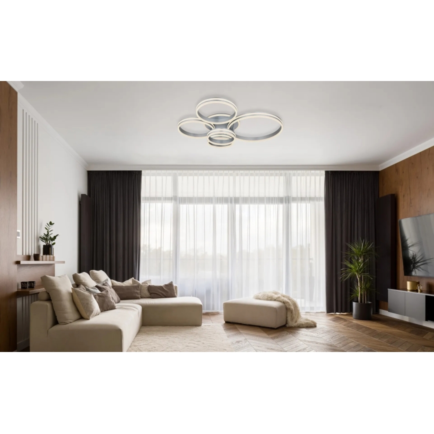 Globo - Plafonnier LED dimmable LED/120W/230V 2700-6000K 90x114 cm + télécommande