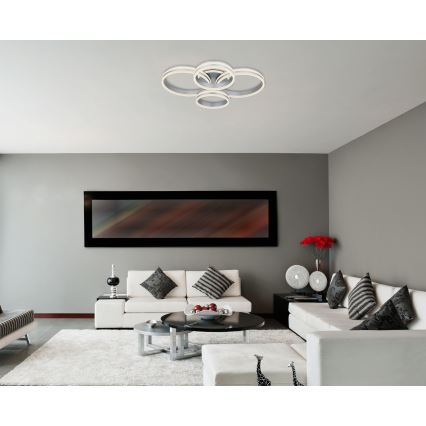 Globo - Plafonnier à intensité variable LED/90W/230V 2700-6000K 68x85 cm + Télécommande
