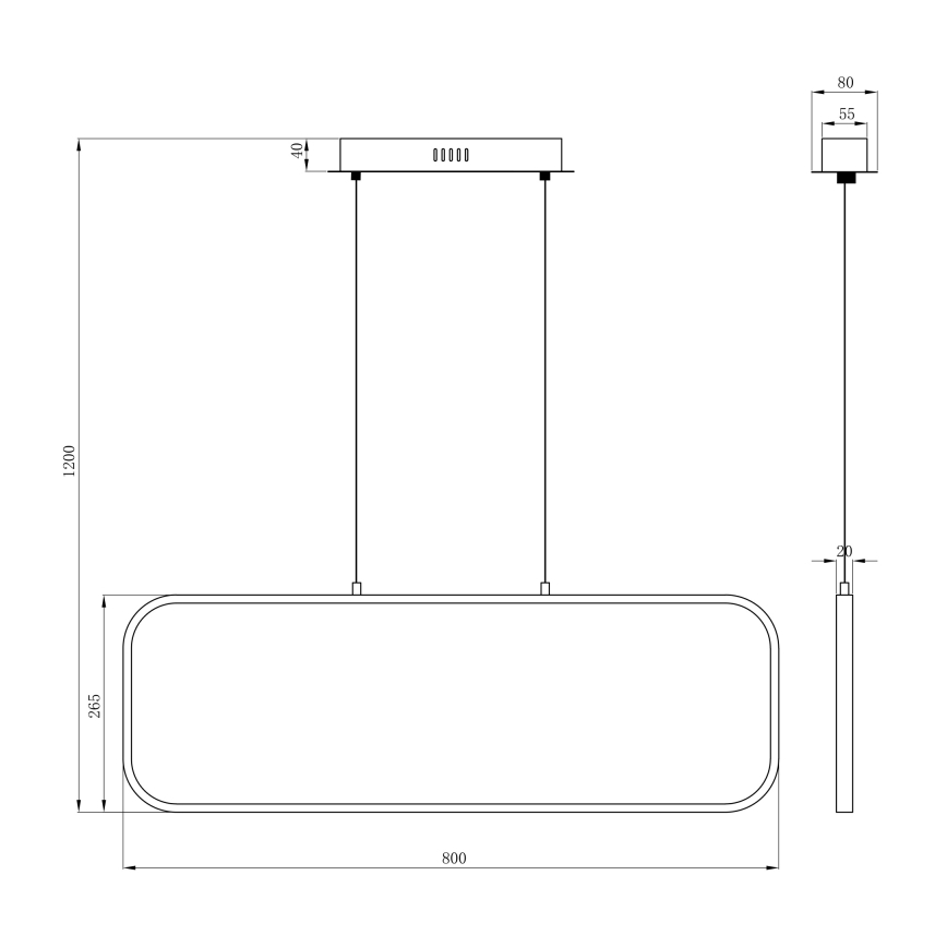 Globo - Suspension filaire LED/24W/230V