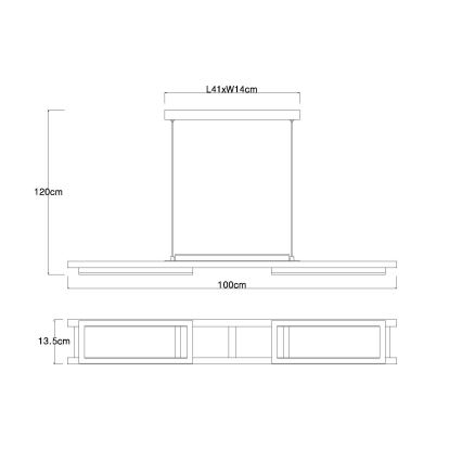 Globo - Suspension filaire LED/30W/230V