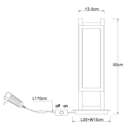 Globo - Lampe de table LED/20W/230V