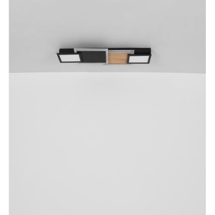 Globo 67279-30 - Plafonnier LED CAROLINE LED/30W/230V 25x71,5 cm beige/noir