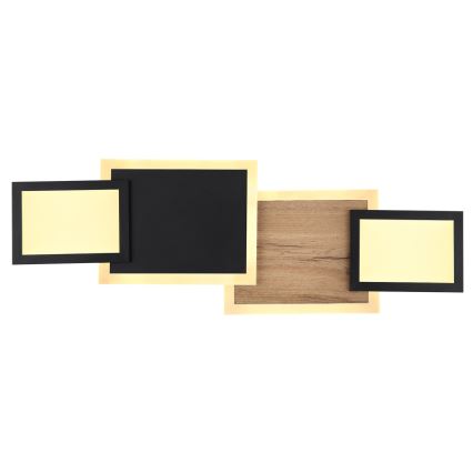 Globo 67279-30 - Plafonnier LED CAROLINE LED/30W/230V 25x71,5 cm beige/noir